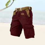 Vielseitige Cargoshorts für Herren – Iman – Rot