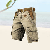 Vielseitige Cargoshorts für Herren – Iman – Khaki
