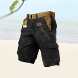 Vielseitige Cargoshorts für Herren – Iman – Schwarz