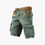 Herren-Utility-Shorts mit Taschen für Freizeit und Abenteuer – Grün