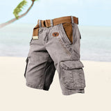Vielseitige Cargoshorts für Herren – Iman – Grau