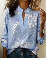Brielle - Soft-Touch-Bluse – Blau