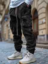 Baruch - Atmungsaktive Cargo Hose Mit Kordelzug in Der Taille – Schwarz