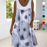 Paduch – Lässiges ärmelloses Sommer Kleid Mit Drucken – Weiß