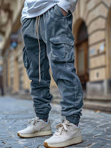 Baruch - Atmungsaktive Cargo Hose Mit Kordelzug in Der Taille – Blau
