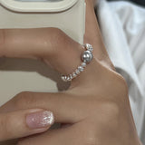 Galaxy Perlenring – Schwarze Perle