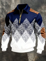 Renshaw - Stylisches Sweatshirt Mit Reißverschluss – Blau