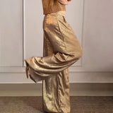 Gala - Weite Hose in Metallic-Gold – Gold