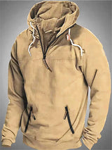 Mohinder – Lässige Langarm-Hoodie – Khaki