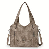 Franky | Vintage-Schultertasche – Khaki