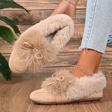 Kesmina – Gemütliche Rutschfeste Schuhe Aus Kunstfell – Apricot