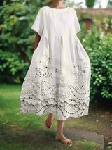 Emma | Lässig-elegantes Kleid – Weiss