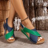 Gela - Offene Komfort-Sandalen – Grünlich