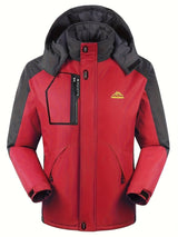 Herren Skijacke | Sportliche Outdoor Skibekleidung – Rot