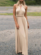 Serene - Umwandelbares Maxikleid – Aprikose