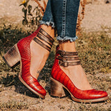 Sandalen Paris - Handwerkskollektion – Rot (Limited Edition)