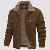 Levi - Trendige Cordjacke für Männer – Braun