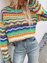 Langer Wochenendpullover – Grün