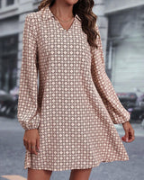 Aria - Damenkleid mit Kragen – Rosa