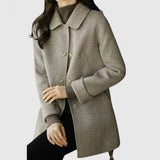 Audrey | Kuscheliger Mantel – Grau