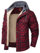 Trake – wattierte waldjacke – Rot
