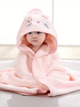 TinyTowel – Weiches Und Saugfähiges Baby-Badetuch – Rosa