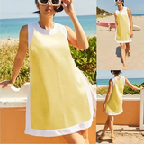 Nadia - Breeze Entspanntes Kleid – Gelb (Fast ausverkauft)