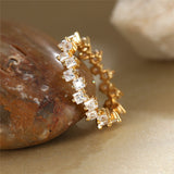 Crushed Diamond Funkelring – Weiß