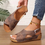 Vintage-Sandalen – Braune Farbe