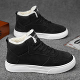Winterschuhe Herren | High Cut mit Schnürung und Innenfutter – Schwarz
