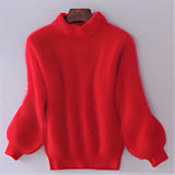 Ansel | Einfacher und stilvoller Winterpullover – Rot