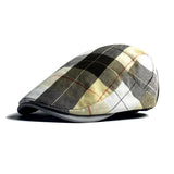 Velimir – Stylische Karierte Baskenmütze – Khaki