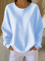 Lina - Strickpullover – Babyblau