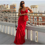 Anneliese – Elegantes und stylisches Maxikleid – Rot