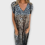 Selvina – Jumpsuit mit fließender Silhouette – Grau