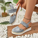 Adriana | Orthopädisch Verstellbar Sandalen – Blau