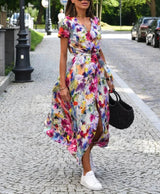 Blaze – Stilvolles Wickelkleid – Mehrfarbig