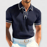 Sebastian | Premium-Polohemd – Dunkelblau