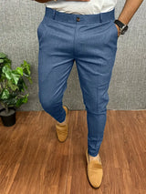 Herren Hose Slim Fit | Leicht Bequem – Blau
