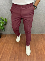Herren Hose Slim Fit | Leicht Bequem – Rot