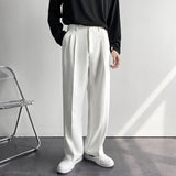 Moderne Bundfaltenhose – Weiß