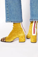Linara – Stilvolle Freizeitstiefel – Senfgelb