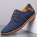 Muoja – Schnürschuhe Aus Kunstleder – Marineblau