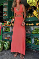 Eli  | Fließendes und elegantes Kleid – Orange