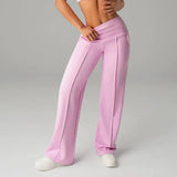 Samanda – Hose Mit Hoher Taille Und Weitem Bein – Hellrosa