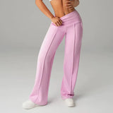 Alba | Hosen mit geradem Schnitt und weitem Bein – Rosa