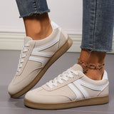 Nora - Gelbe Retro-Turnschuhe mit Schnürsenkeln und einzigartigem Stil – Weiße Creme