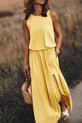 Jessica - Schickes Freizeitkleid – Gelb