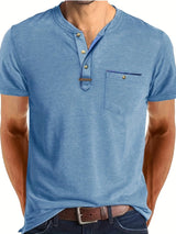 Matthias | Stilvolles Sommershirt 1+1 Gratis – Blau