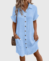 Caroline | Bequemes Kleid – Blau